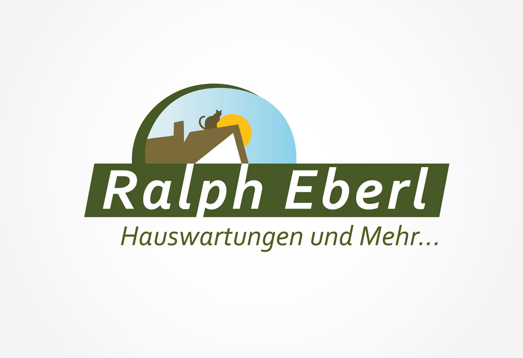 Logodesign Grafikfreelancer – Gestaltung neues Firmenlogo für Eberl Hauswartungen in St.Gallen.