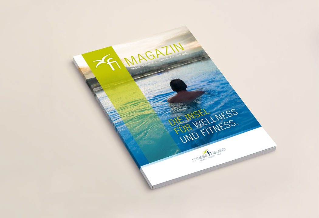 Printdesign Grafikfreelancer – Grafik, Gestaltung und Layout Magazin für Fitness Island.